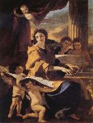 Nicolas Poussin St Cecilia oil